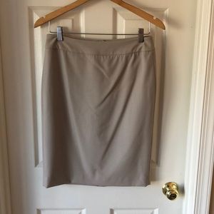 Calvin Klein light beige pencil skirt